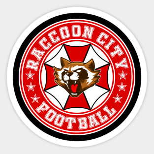 Raccoon City Football Team Sticker